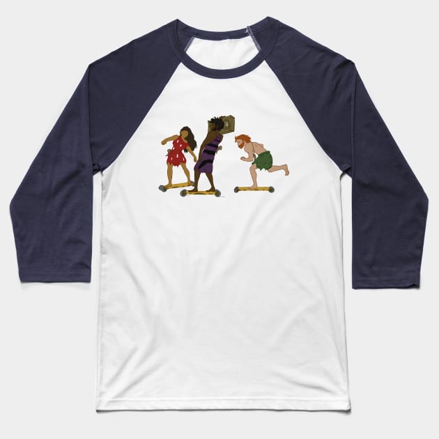 Since the Dawn of Time Baseball T-Shirt by nomadicartsstudio